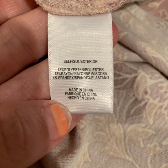 Wayf Floral T-shirt Dress in Mauve Botanical XS NWT - Picture 5 of 6